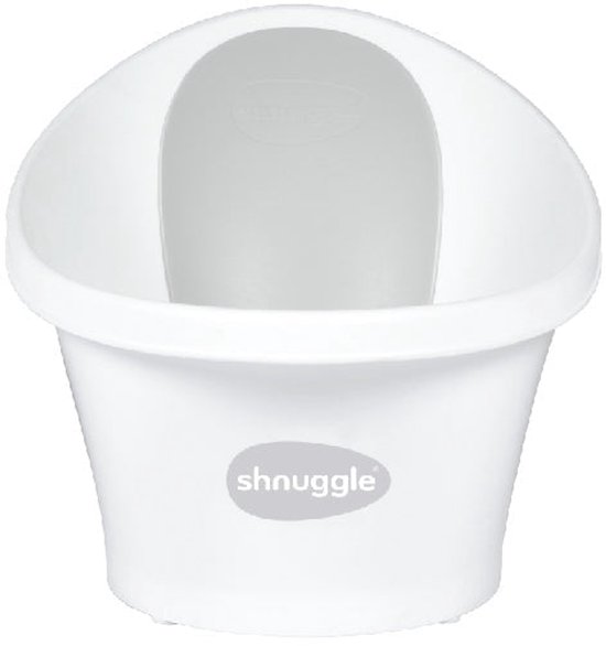 Shnuggle Newborn Babybadje | White Grey