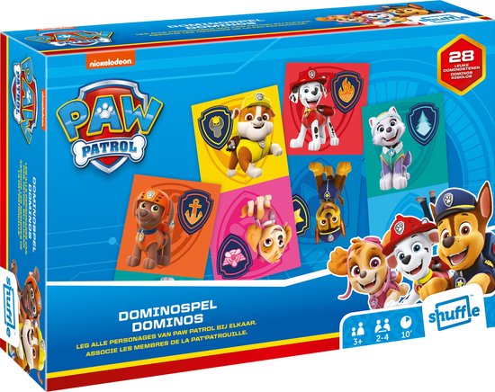 Shuffle Paw Patrol - Domino - Junior - Educatief Spel - Familiespel van Shuffle