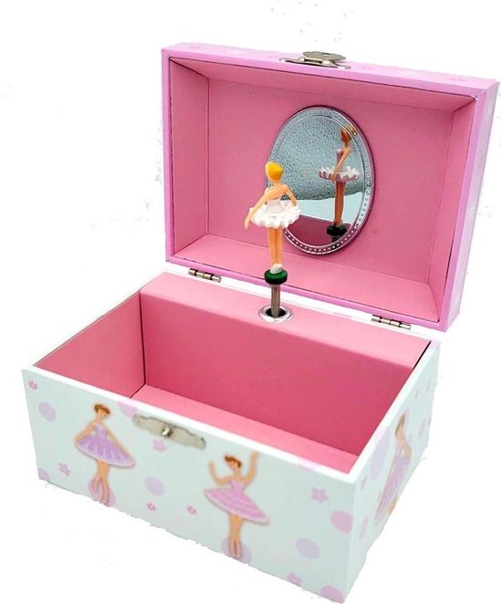 Sieradendoos Drie Danseressen - Muziekdoosje met Dansende Ballerina - Simply for Kids van Simply for kids