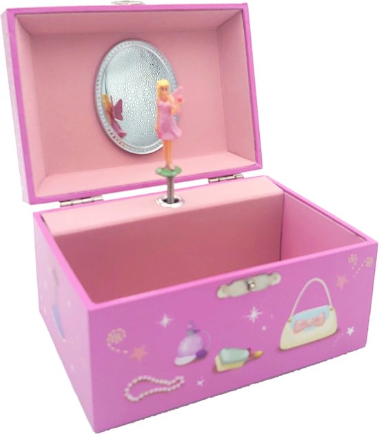 Sieradendoos Roze Elfjes - Muziekdoosje met Dansende Elf - Simply for Kids van Simply for kids