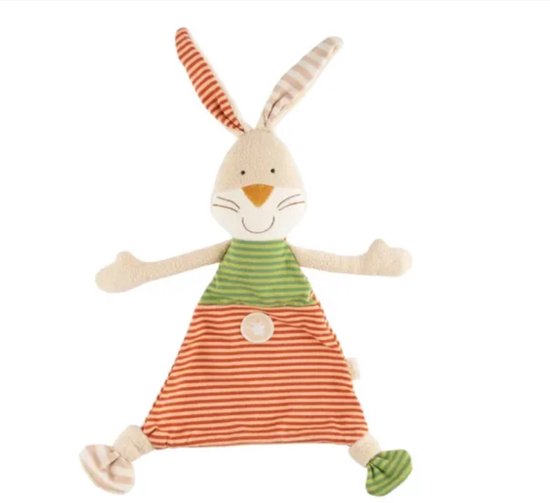 Sigikid knuffeldoekje gestreept Konijn 38 cm van Merkloos