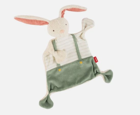 Sigikid knuffeldoekje groen Konijn van Merkloos