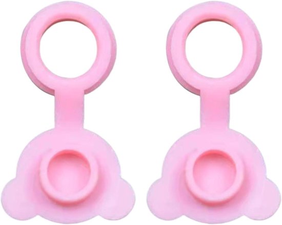 Siliconen Afvoerstop - Badstopper Lekvrij - Veilig Badplezier - Schattig 3D Ontwerp - 1 stuk - Roze