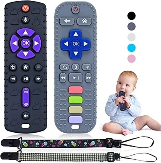 Siliconen bijtspeeltjes voor baby's van Merkloos