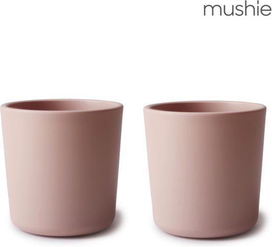 Siliconen drinkbeker - Mushie - BPA vrij - Blush roze - set 2 van Mushie