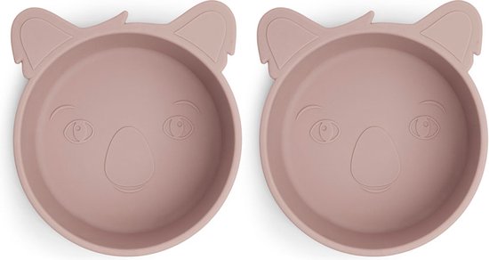 Siliconen kommen Alex Koala anti slip 2 stuks - woodrose van $