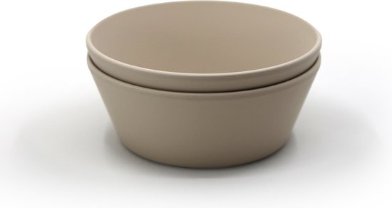 Siliconen kommen - Mushie - Vanille - Set 2 van Mushie