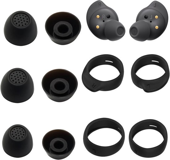 Siliconen Oordopjes voor Galaxy Buds FE - 5 Paar Hooks en Wings voor Verbeterd Comfort, Stabiliteit en Antislip Ontwerp, Eenvoudige Installatie