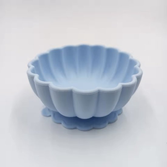Siliconen Schelpen Bakje - Blauw - Met zuignap - Bakje - Schaaltjes - kinderservies - Kom - Baby - Kraamcadeau - Kind van $