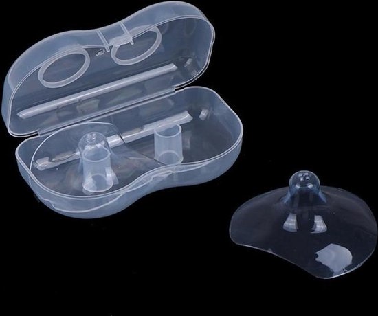 Siliconen tepelbeschermers voeden, moeders tepelhoedjes beschermhoes borstvoeding - 1 [een] van Naturelax