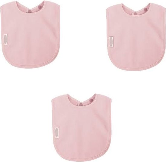 Silly Billyz Fleece Large Bibs Antique Pink 3 stuks van Silly Billyz