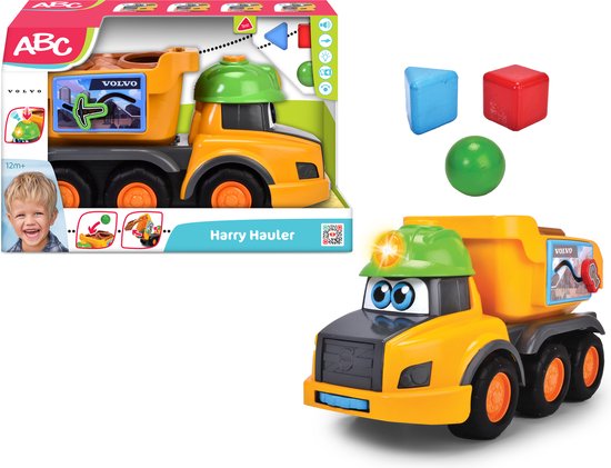 Simba - Abc - Harry Hauler - Vormsorteervoertuig - Blokken - Vrachtwagen - Volvo - Rammelaar van Simba