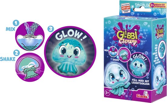 Simba - Glibbi Glowy - Jellyfish - Slijm - Licht op in het donker van Simba