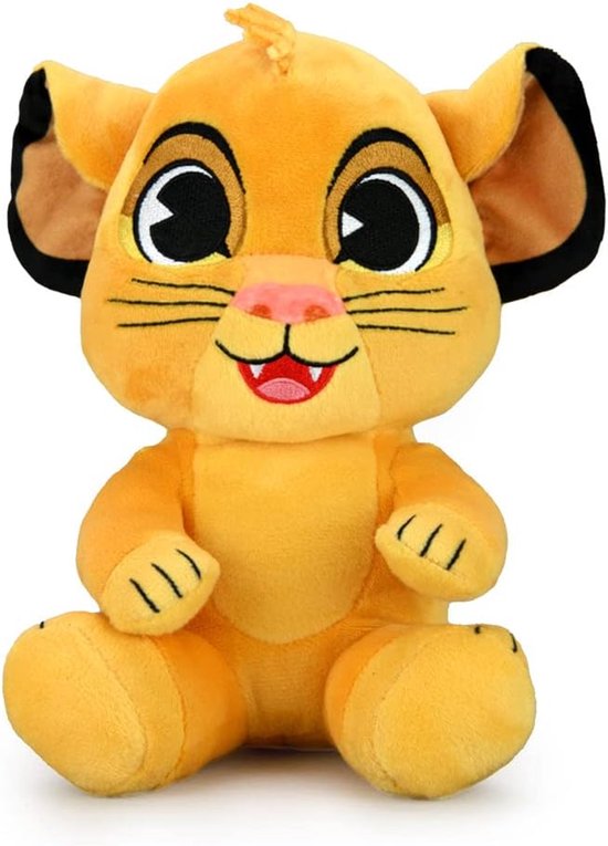 Simba Pluche Knuffel - Leeuwenkoning Figuur - Kinderkamer Decoratie - Zachte Premium Materialen - 19 cm Zittend - Bruin van Merkloos