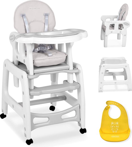 Sinco 5-in-1 voedingsstoel, grijs van Baninni