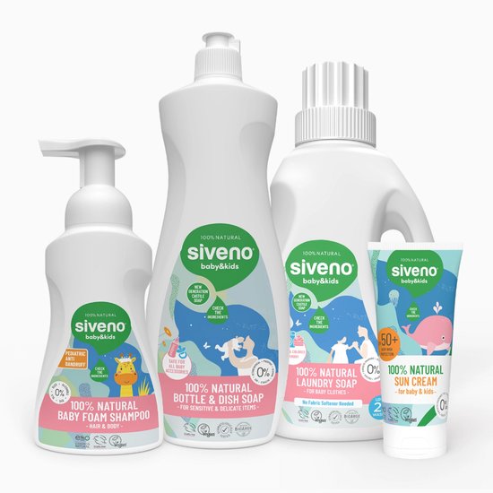 Siveno Natuurlijk Babyverzorging Voordeelset 4 Stuks van Merkloos