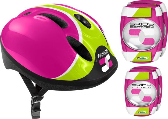 Skids Control Fiets-/skatehelm Met Bescherming Meisjes Roze 52-56 Cm van SK