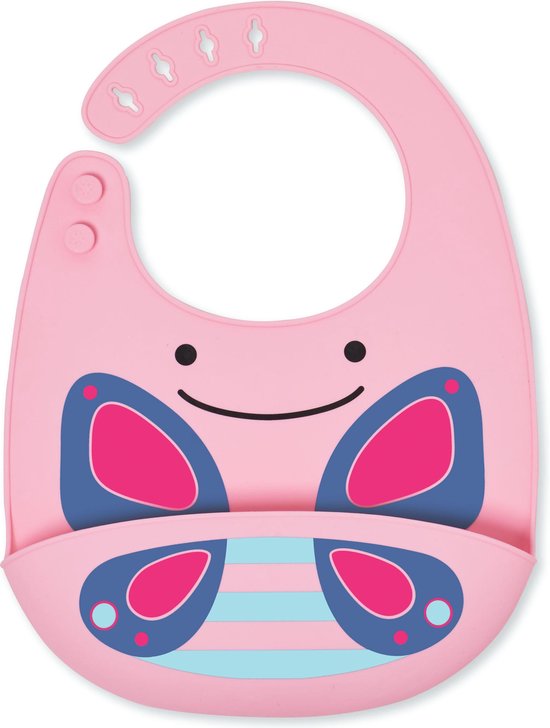 Skip Hop Zoo Fold & Go Siliconen Slabbetje - Butterfly van Skip Hop