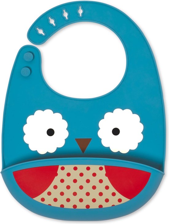 Skip Hop Zoo Fold & Go Siliconen Slabbetje - owl van Skip Hop