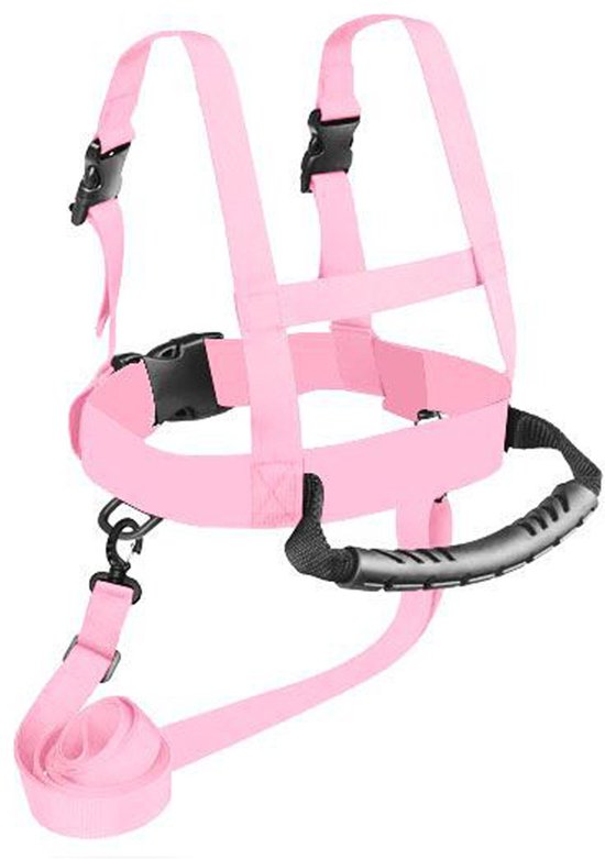 Skituigje kinderen - Kindertuigje - Verstelbaar peuterski-tuig - Met afneembare lijn - Met handvat - Snel los te maken ski-tuigtrainer voor kinderen - Ski-lijn - Geschikt voor schaatsen, skate boarden en snow boarden van Alpengaudi