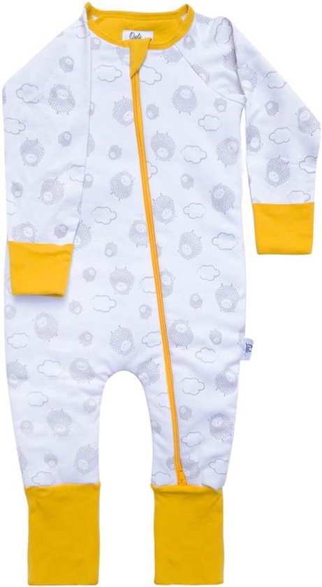 Slaapzak met voeten - Baby slaapzak - Warm de winter door - Extra ademend - 2.7 TOG - Wit van slaapzak-met-voeten