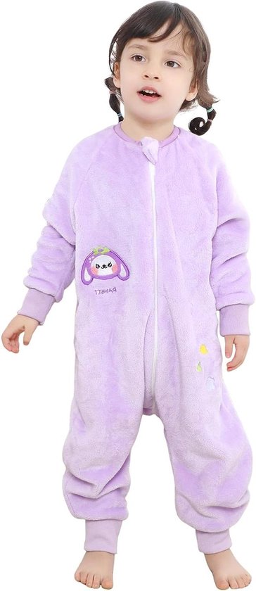 Slaapzak met voeten - Sluimerzak overall - Warme nachten - Met mouwen - 1-6 jaar - Blauw