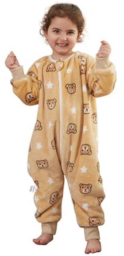 Slaapzak met Voeten voor Baby's en Kinderen - Winter Flanellen Pyjama Jumpsuit 0-6 Jaar
