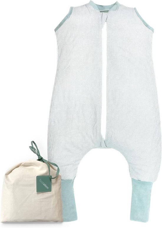 Slaapzak met voetjes en sokken - 1.0 TOG - geschikt voor herfst en lente - 100% katoen - 2 jaar - Lagoon van Little Dutch