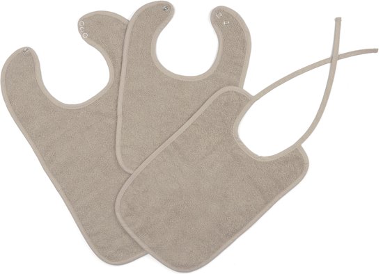 Slab badstof met drukkers taupe 12 stuks Mingle moose. van Mingle Moose
