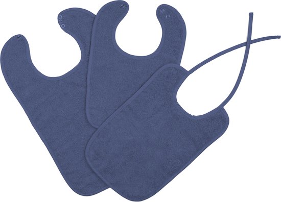 Slab badstof met strikjes 25x38 navy 12 stuks Mingle moose. van Mingle Moose