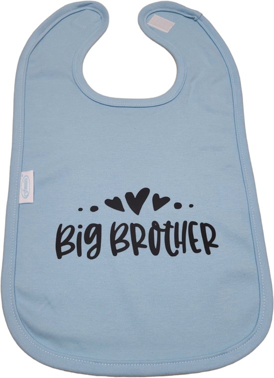 slab met tekst - kraamcadeau - geschenk -  baby  - geboorte - eten- knoeien - Big Brother - Grote broer van The Cotton Club