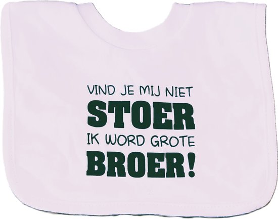 slab met tekst voor ik word grote broer big bro brother Zwangerschapsaankondiging zwangerschap aankondiging geboorte baby cadeau van Global Affairs
