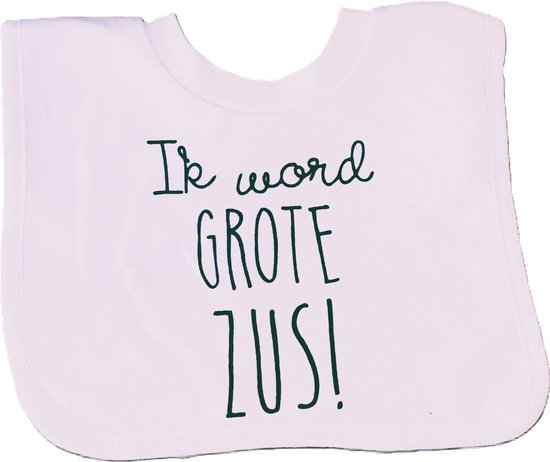 slab met tekst voor ik word grote zus big sis sister Zwangerschapsaankondiging zwangerschap aankondiging geboorte baby cadeau van Funky Baby Cadeau