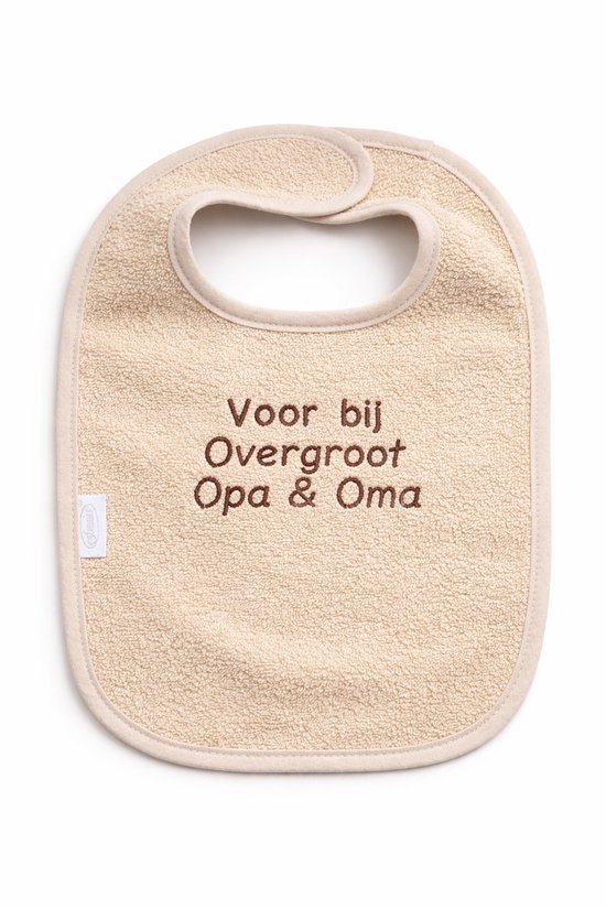 Slab zwangerschapsaankondiging – voor overgroot opa en oma – Baby slab aankondiging zwangerschap – Cadeau voor overgroot opa en oma – slab - 100% katoen - baby aankondiging - originele zwangerschaps reveal van Merkloos