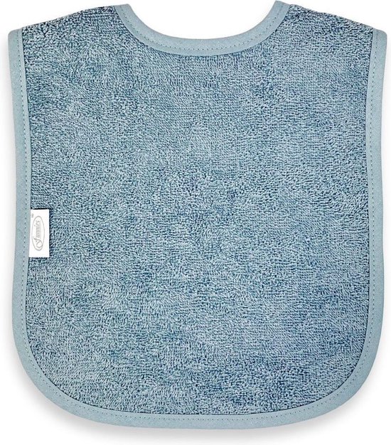 Slabbetje Grijs/Blauw 4 stuks Grey/Bleu [Slabber] [Slab Grijs/Blauw] [Uni Line] [Baby] van $