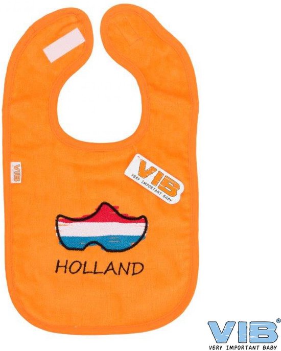 Slabbetje oranje Holland met klomp in Nederlandse vlag van Folat