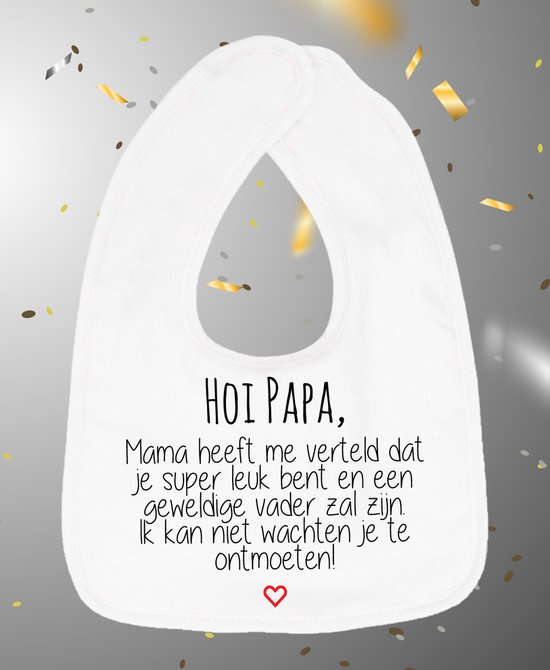 Slabbetje Wit Hoi Papa van Funnies.