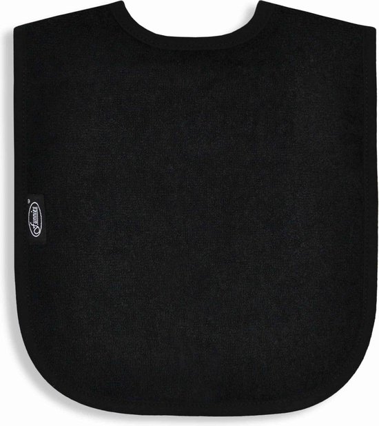 Slabbetje Zwart 4 stuks [Slabber] [Slab Zwart] [Uni Line] [Baby] van Jollein