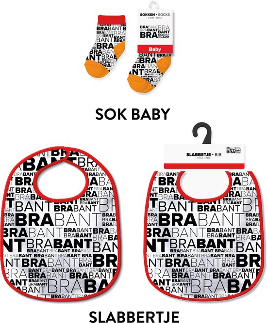 Slabbetjes en sokken met tekst - Baby cadeautjes en kraamcadeautjes - Brabant van Merkloos