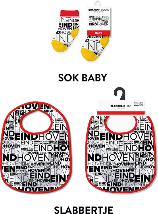 Slabbetjes en sokken met tekst - Baby cadeautjes en kraamcadeautjes - Eindhoven van Merkloos