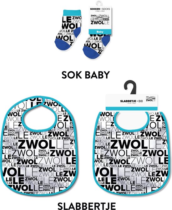 Slabbetjes en sokken met tekst - Baby cadeautjes en kraamcadeautjes - Zwolle van Merkloos
