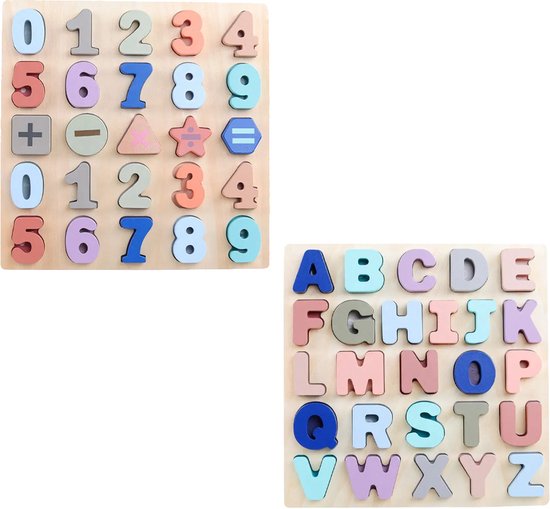 Slimtron Alfabet Puzzel - letters en cijfer - kinderspeelgoed - rekenspeelgoed van Slimtron