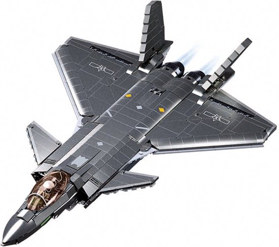 Sluban - J20SS M38-B1187 Technic Aircraft Metal Coating | City speed champions Adventure | Classic Creator STEM vliegtuig speelgoed | Expert technisch bouwpakket voor volwassenen | 838 bouwstenen (niet compatibel met Mould King of Lego stenen) van Sluban