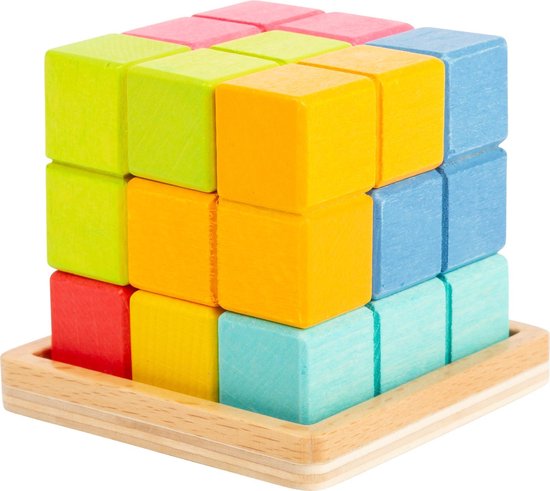 small foot - 3D Geometric Shapes Puzzle Cube van Small Foot