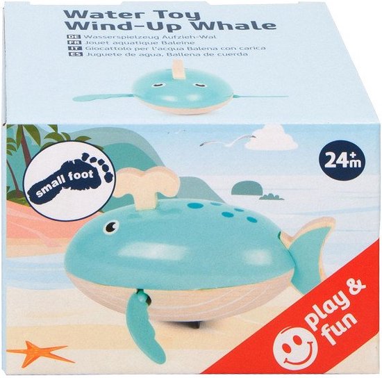 Small Foot - Badspeelgoed Houten Walvis Opwindbaar van Small Foot