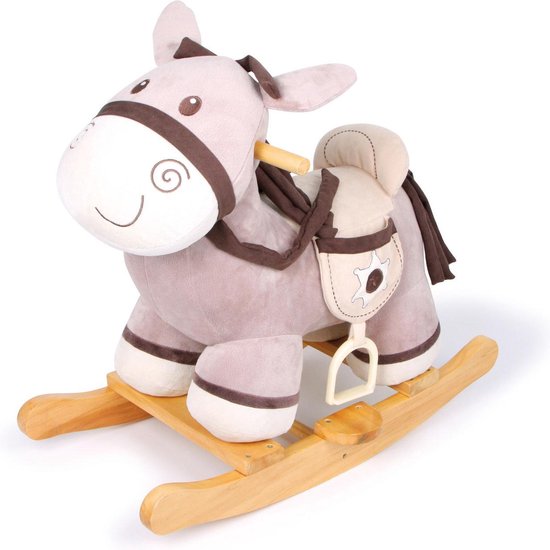 Small Foot Company - Houten Hobbelpaard - Sheriff - Wit/bruin van Small Foot