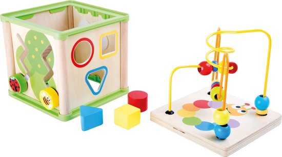 Small Foot - Houten Activiteiten Motoriek Spiraal 5in1 van Small Foot