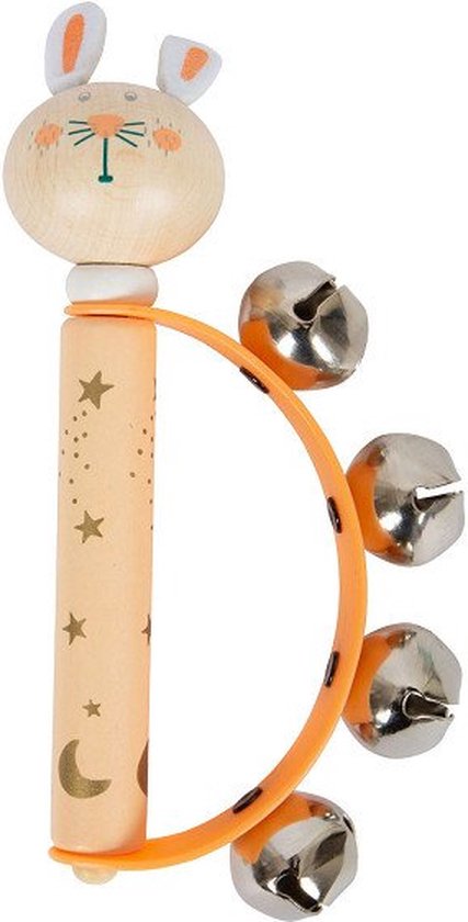 Small Foot - Houten Baby Tamboerijn Dier Pastel van Small Foot
