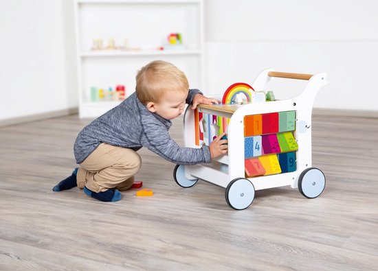 Small Foot - Houten Baby Walker Loopwagen Bloemen van Small Foot