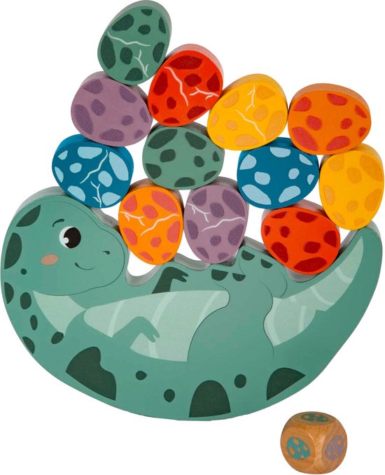 Small Foot - Houten Balansspel Dino, 14dlg. van Small Foot